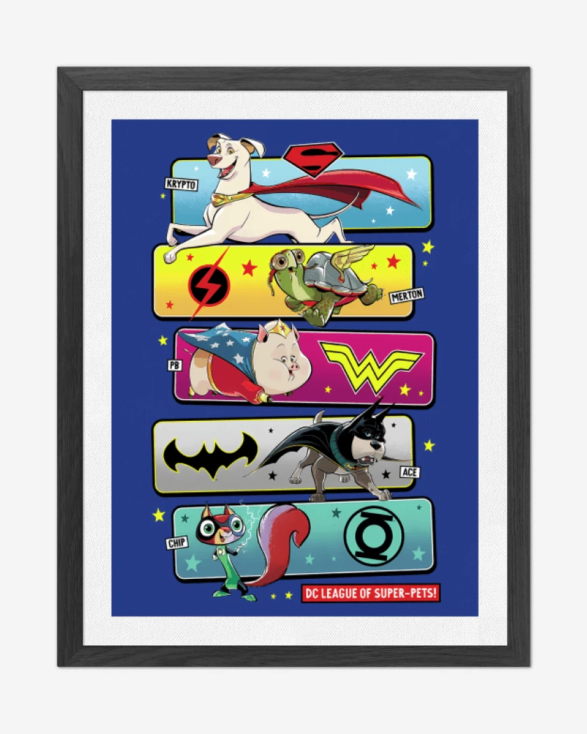 Cuadro decorativo Supermascotas