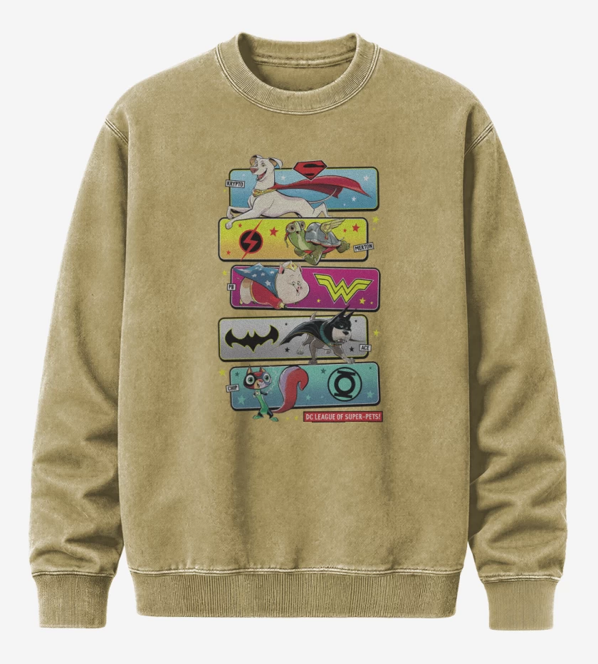 Poleron Polo Acid Wash Beige de Supermascotas