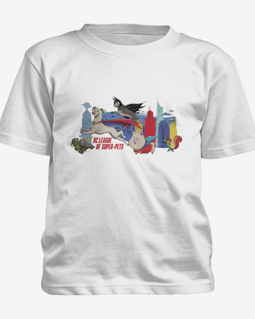 Polera de niño Blanco de Krypto y las Supermascotas