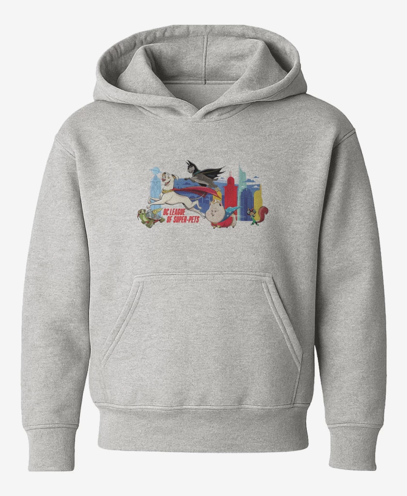 Poleron de niño Gris Melange de Krypto y las Supermascotas