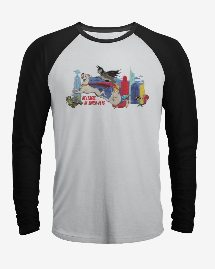 Polera Raglan Krypto y las Supermascotas