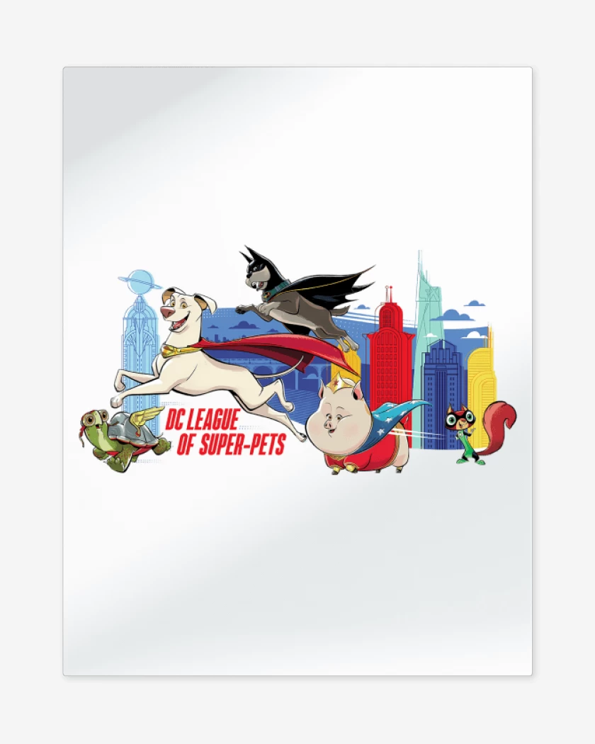 Print metalico Krypto y las Supermascotas