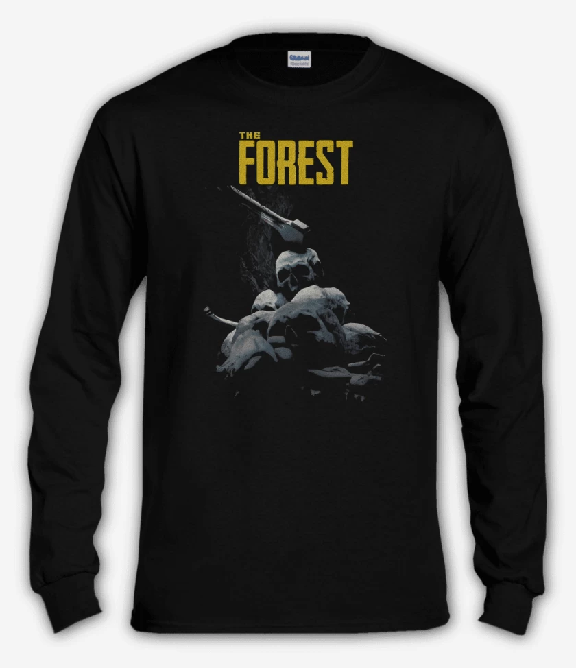Polera manga larga Negro de The Forest