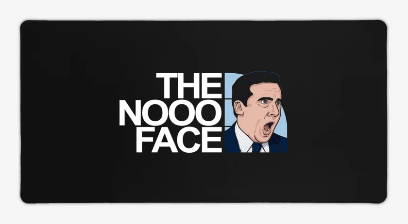 Mouse pad Gamer Negro de The Nooo Face