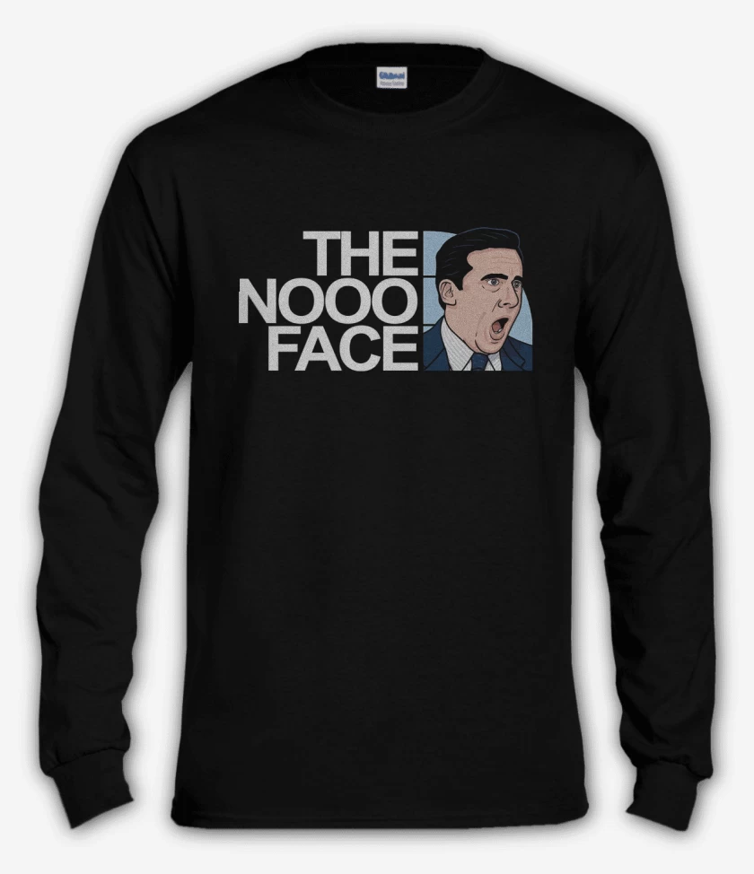 Polera manga larga Negro de The Nooo Face
