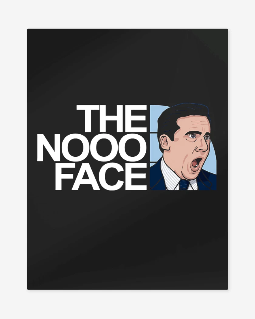 Print metalico Negro de The Nooo Face