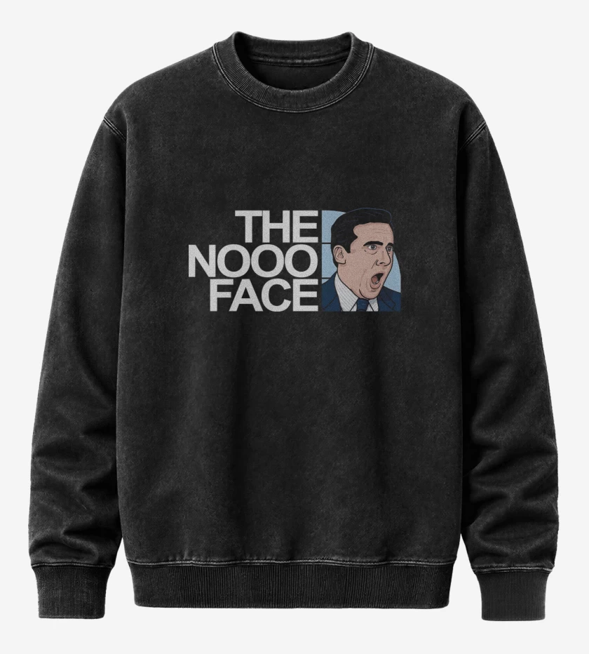 Poleron Polo Acid Wash Negro de The Nooo Face