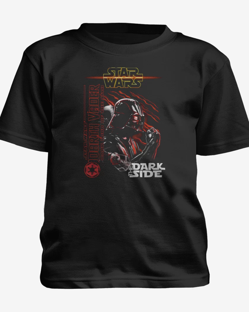 Polera de niño Negro de El Lado Oscuro de la Fuerza