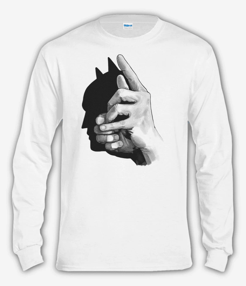Polera manga larga Silueta del Murciélago