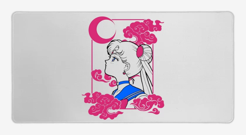 Mouse pad Gamer Blanco de Sad Moon