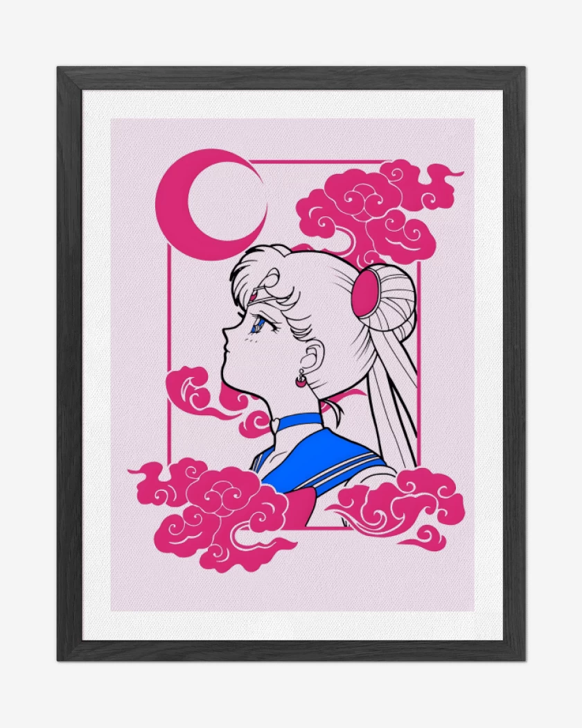 Cuadro decorativo Rosa Pastel de Sad Moon