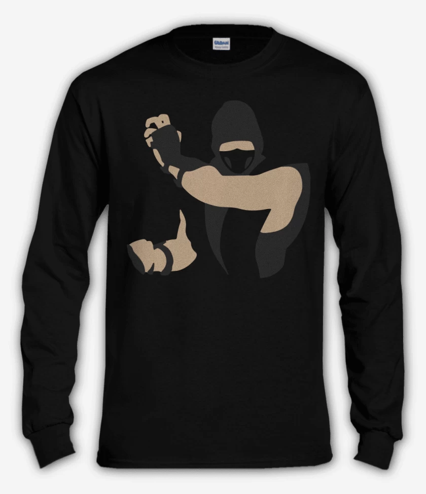 Polera manga larga Negro de Mortal