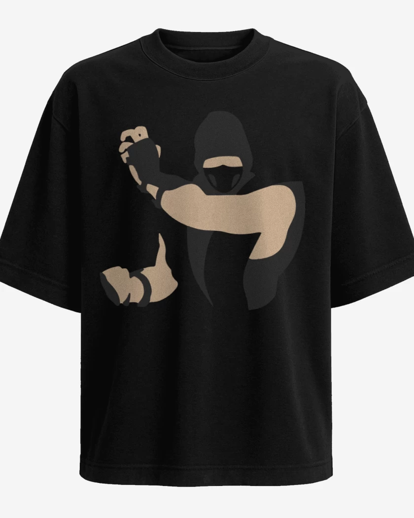 Polera Oversize Negro de Mortal