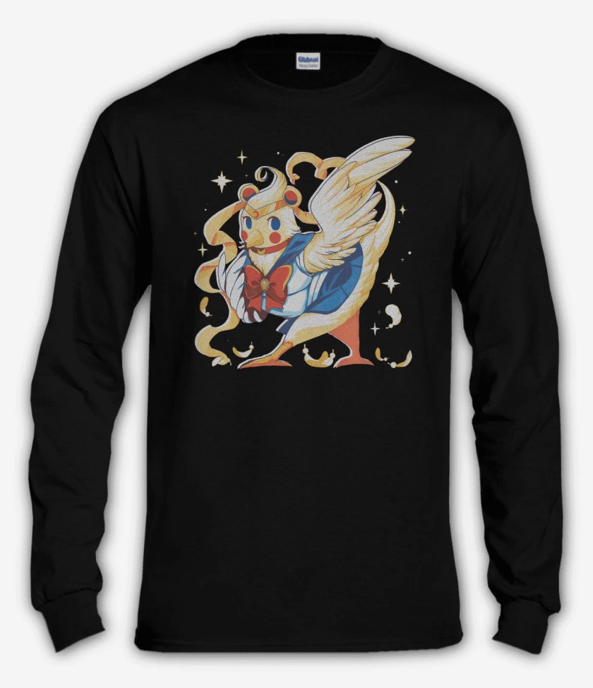 Polera manga larga Negro de Bird Moon