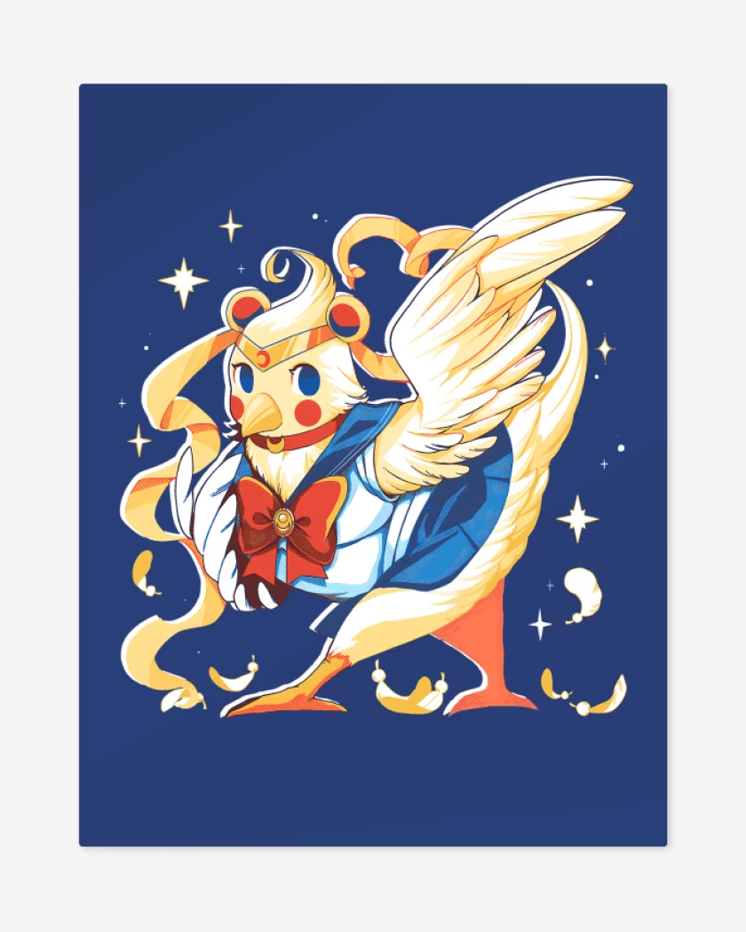 Print metalico Azul Rey de Bird Moon