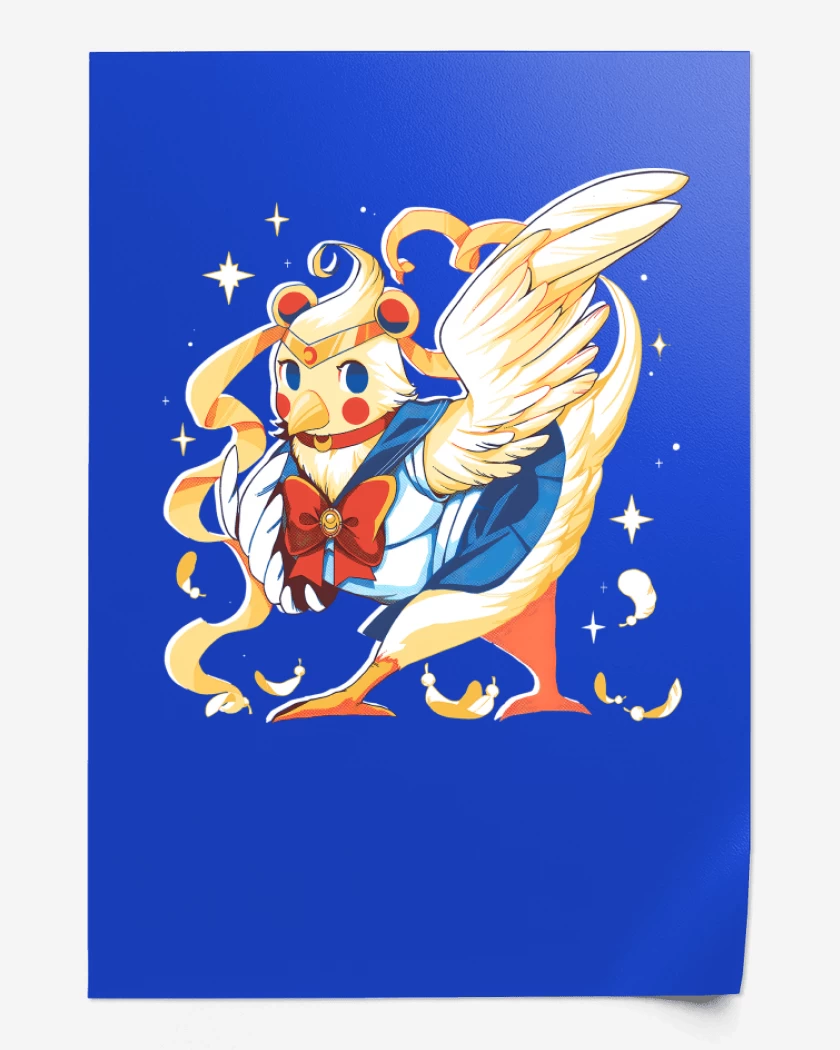 Print Bird Moon