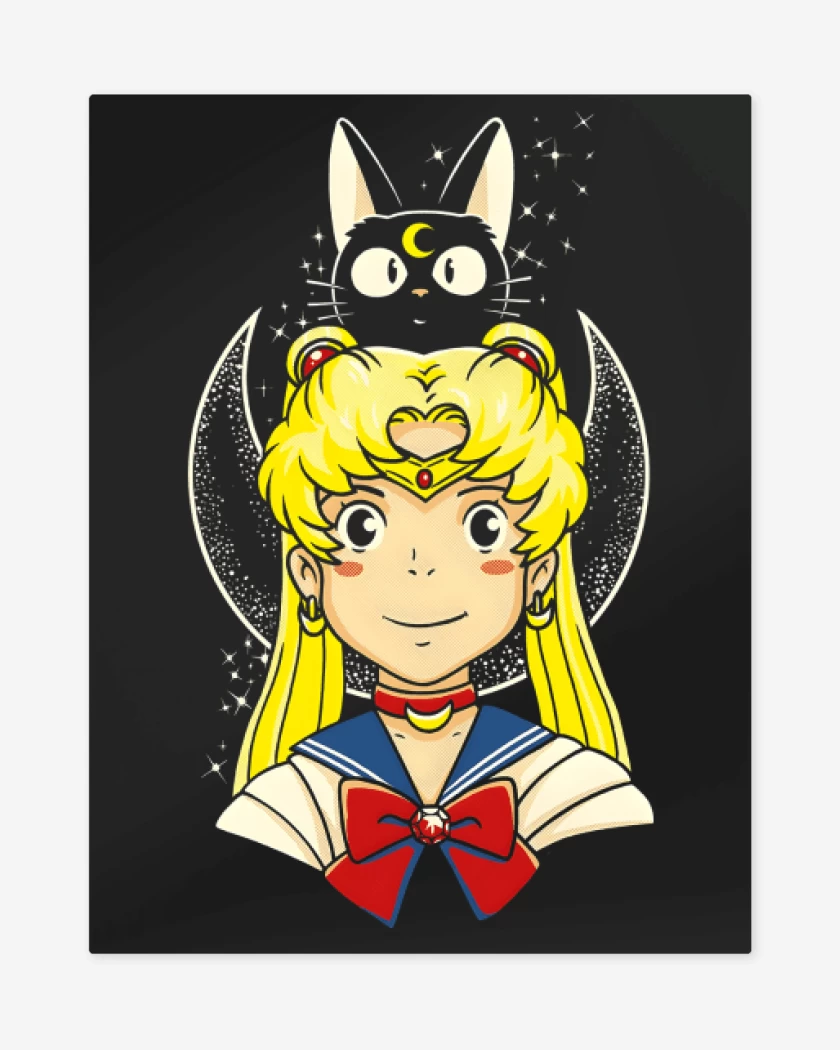 Print metalico Negro de Kiki Moon