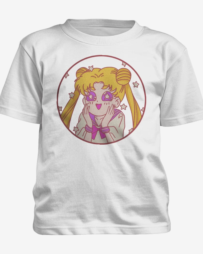 Polera de niño Blanco de Kawaii Moon