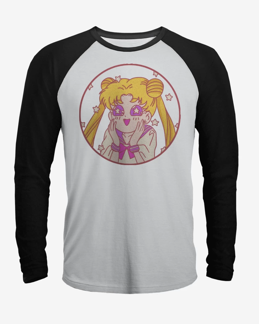 Polera Raglan Kawaii Moon
