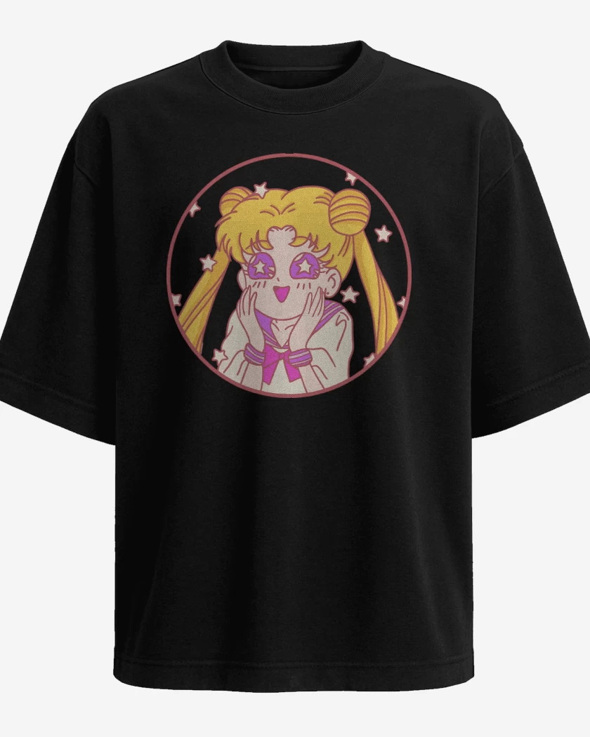Polera Oversize Kawaii Moon