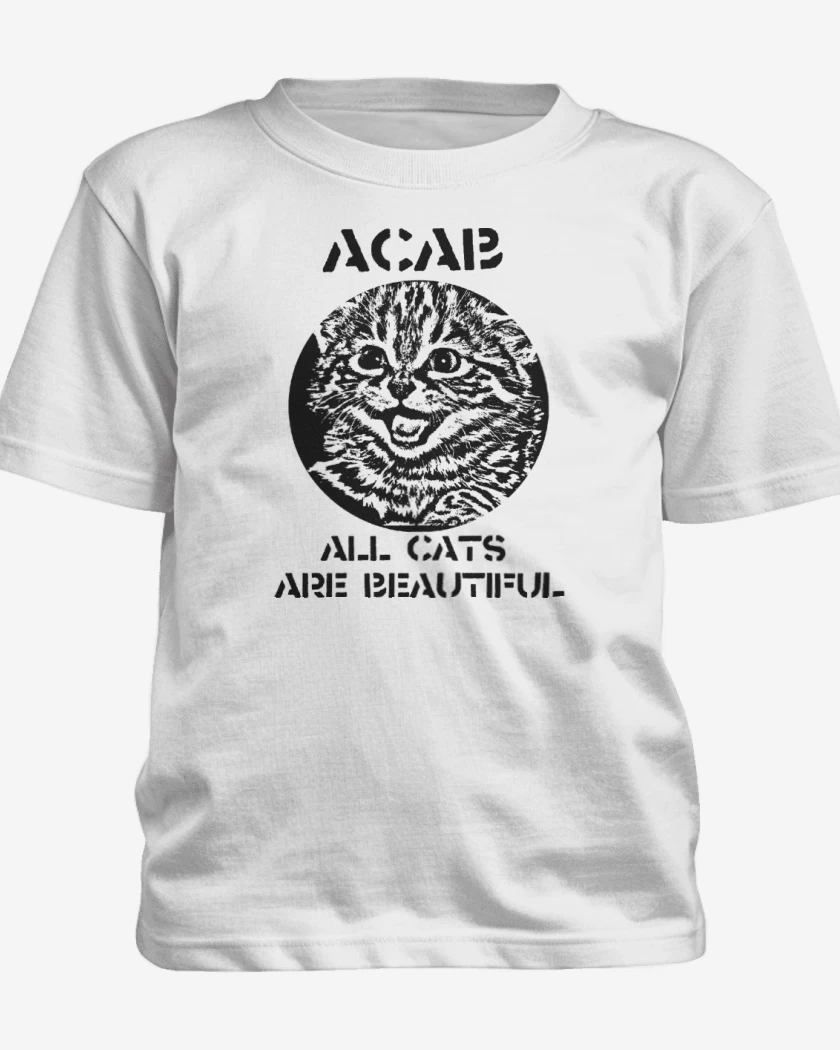 Polera de niño Blanco de All Cat Are Beautiful
