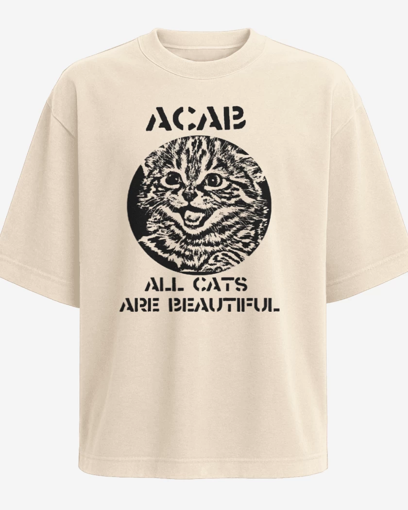 Polera Oversize All Cat Are Beautiful