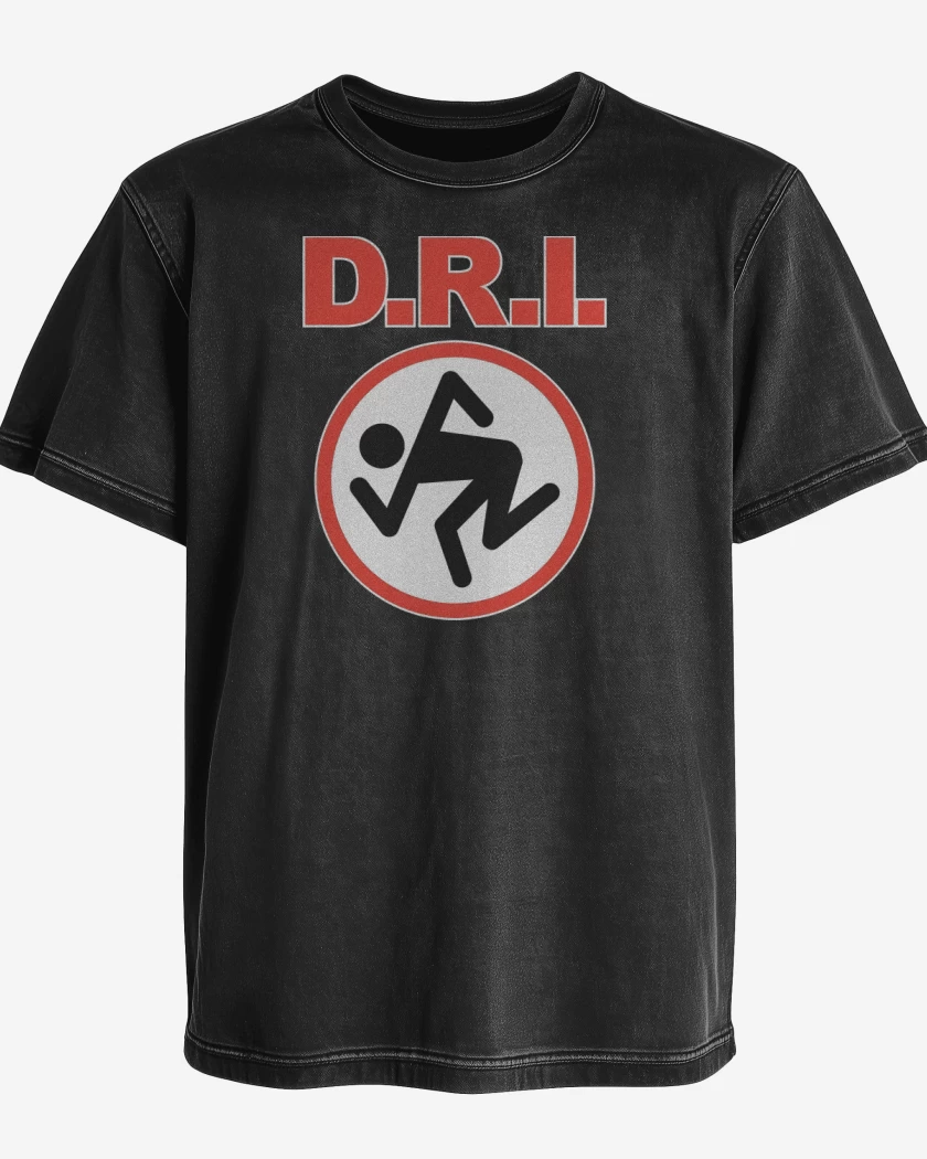 Polera desgastada Negro de DxRxIx
