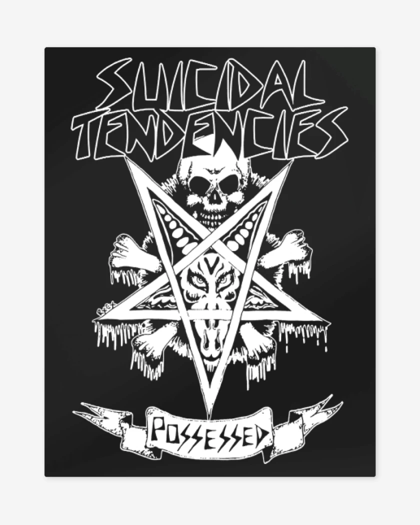 Print metalico Negro de Possessed