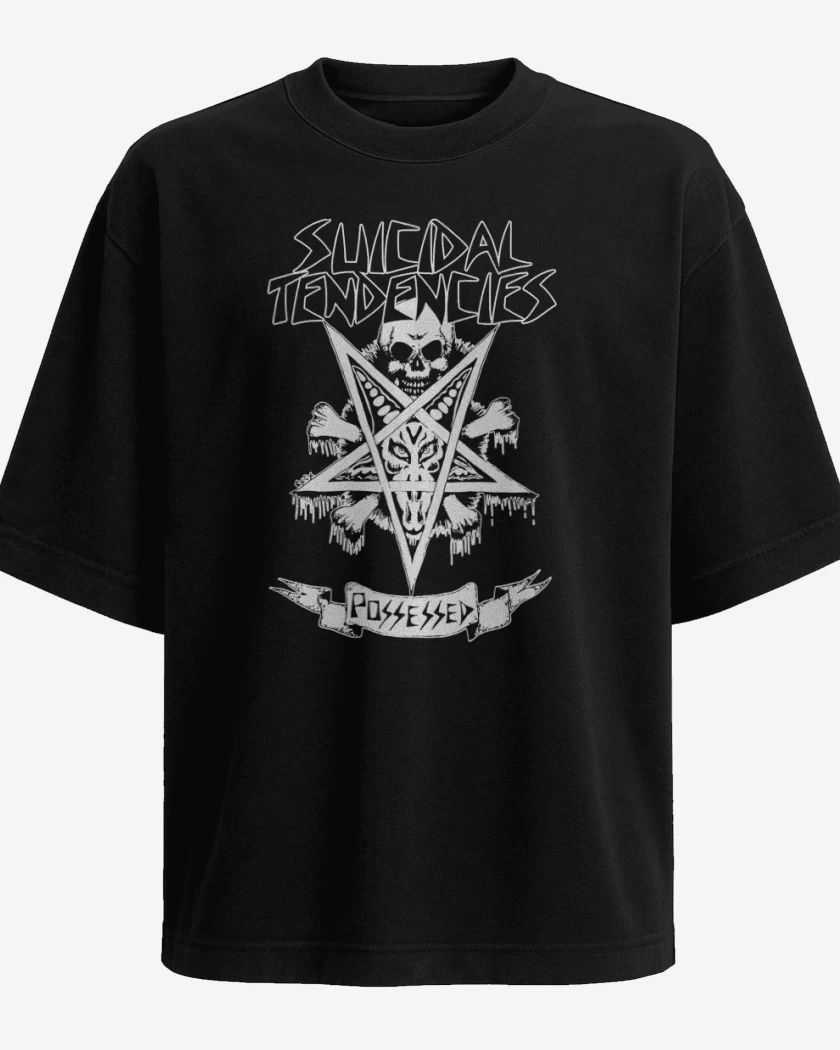 Polera Oversize Negro de Possessed