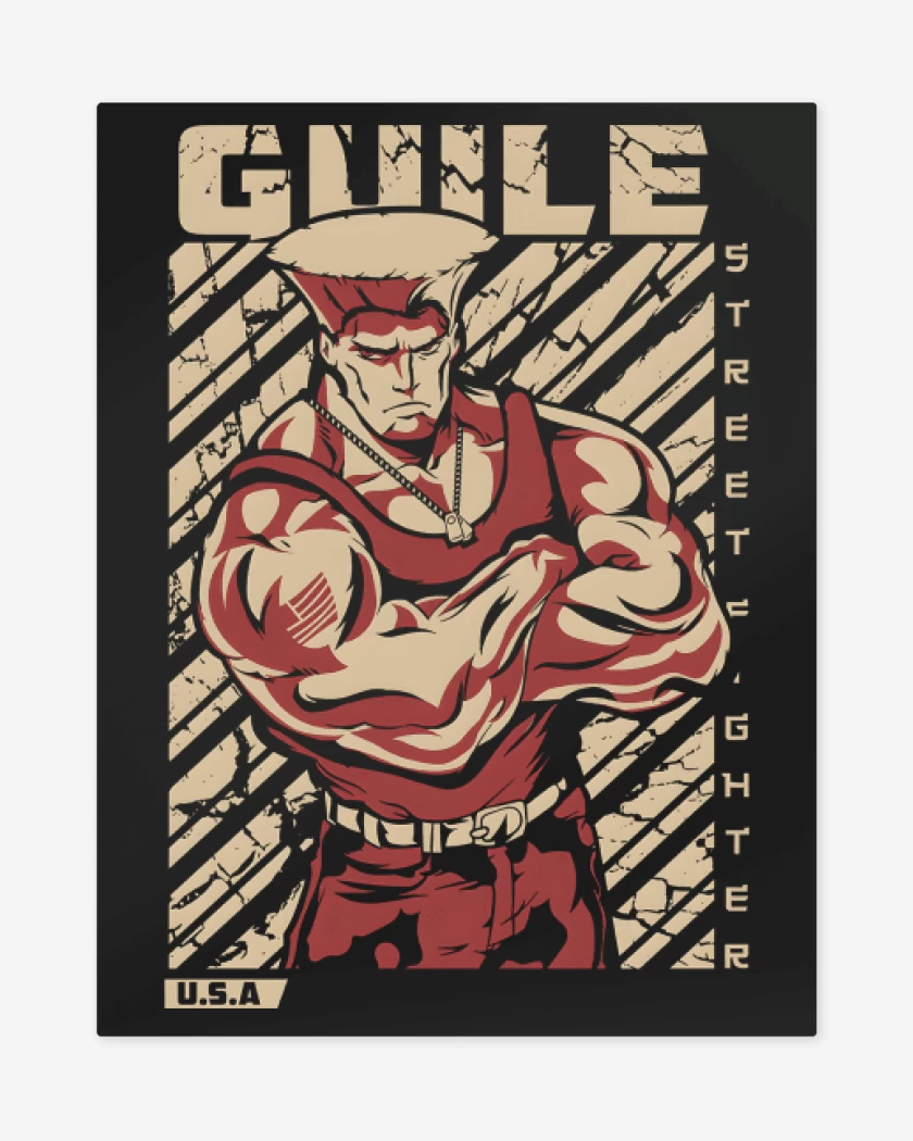 Print metalico Negro de Guile