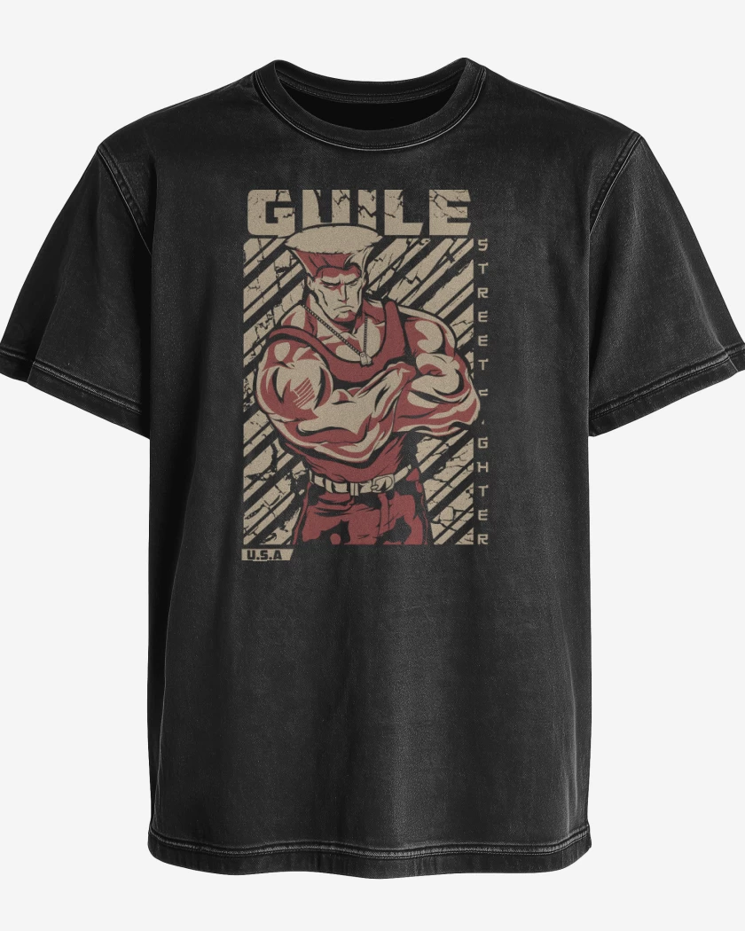 Polera desgastada Guile