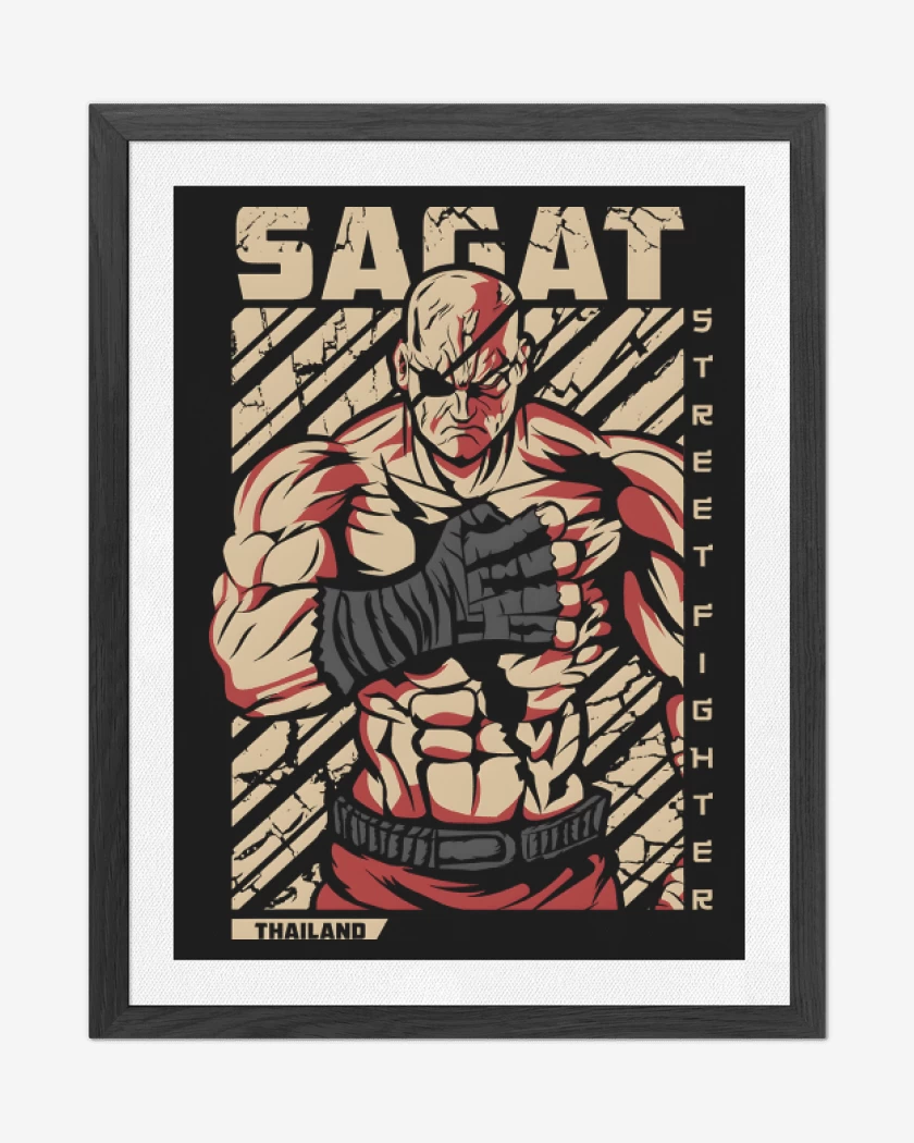 Cuadro decorativo Negro de Sagat
