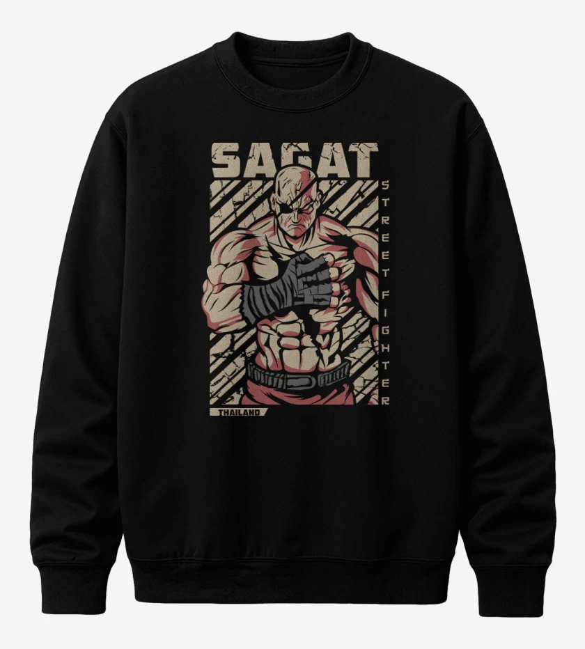 Poleron polo Negro de Sagat