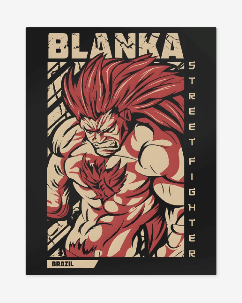 Print metalico Negro de Blanka Brazil