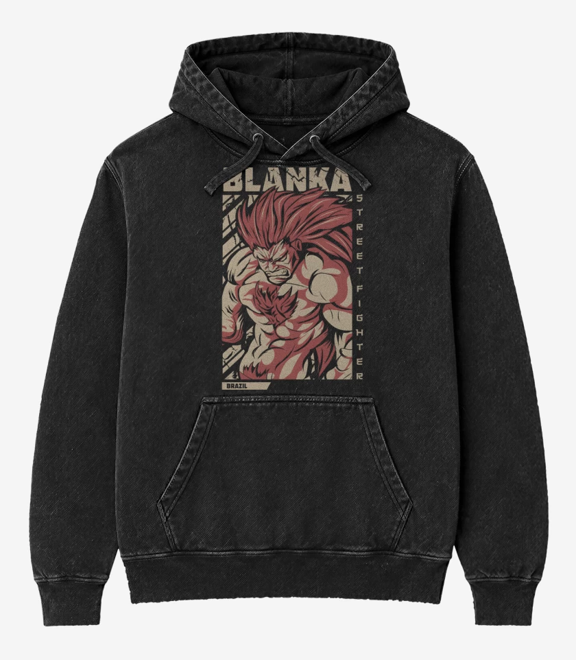 Poleron Canguro Acid Wash Blanka Brazil