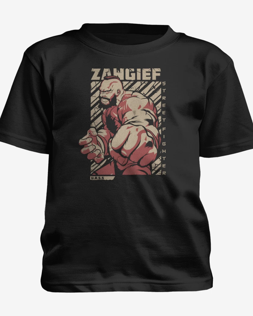 Polera de niño Negro de Zangief