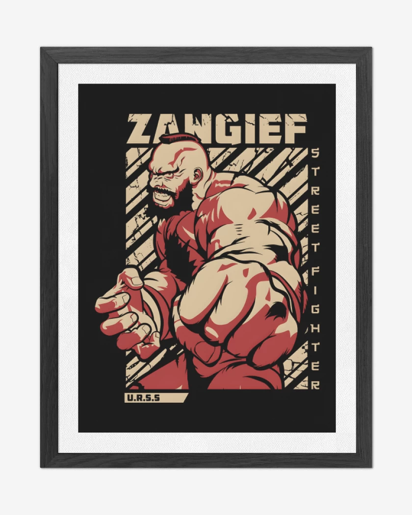 Cuadro decorativo Negro de Zangief