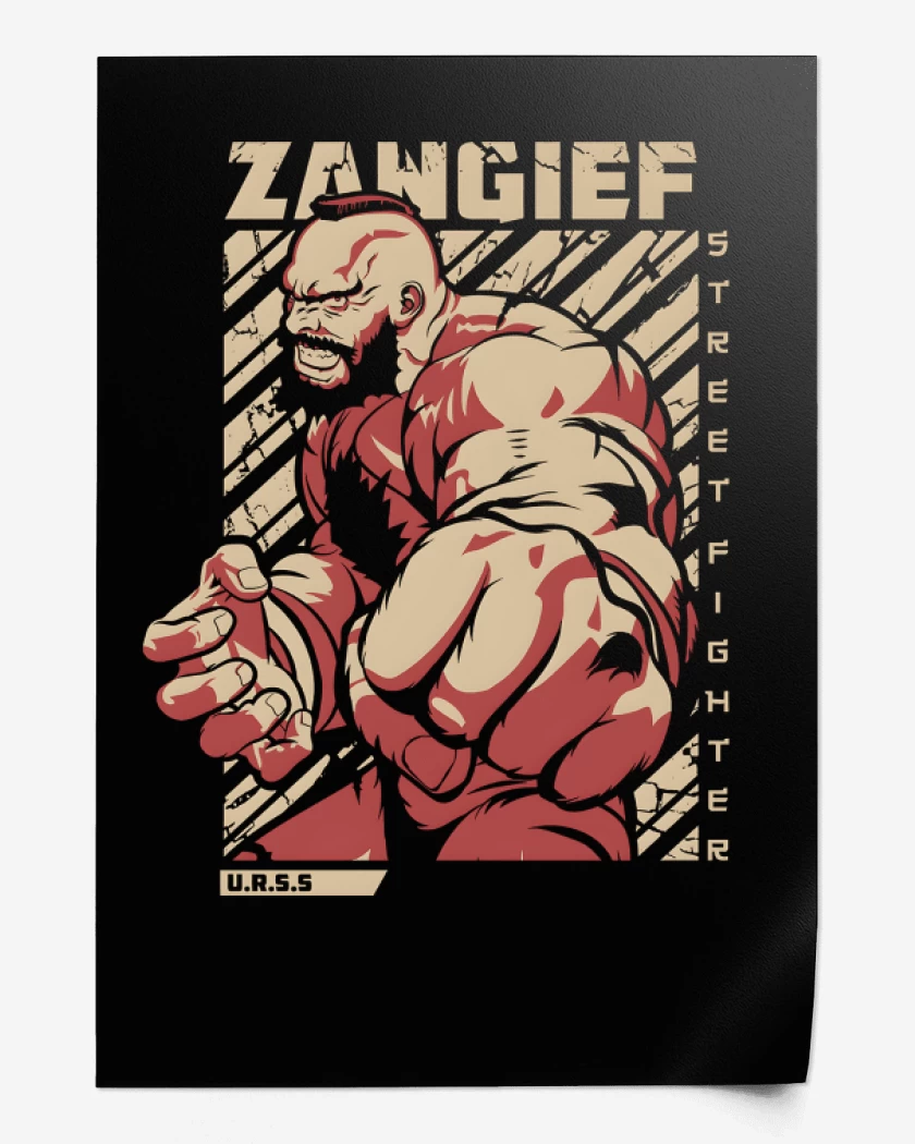 Print Negro de Zangief