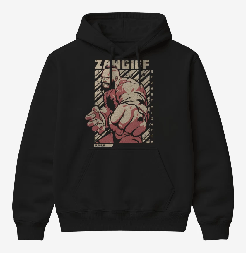 Poleron Canguro básico Negro de Zangief