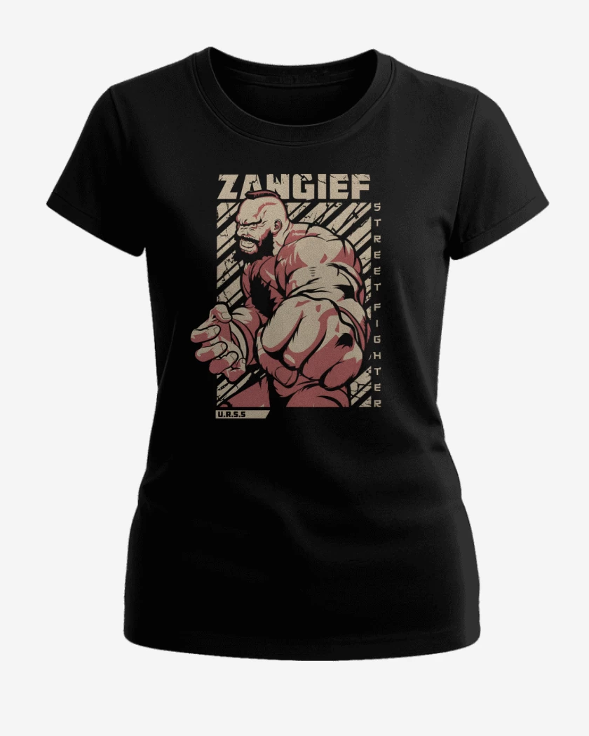 Polera de Mujer Negro de Zangief
