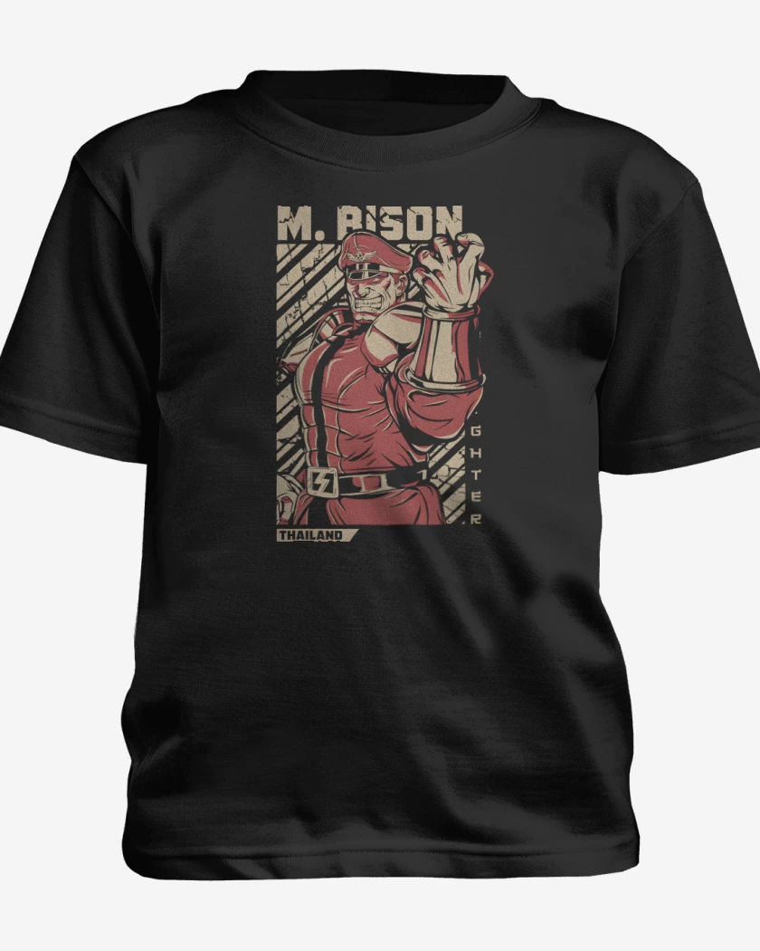Polera de niño Negro de Thailand Bison