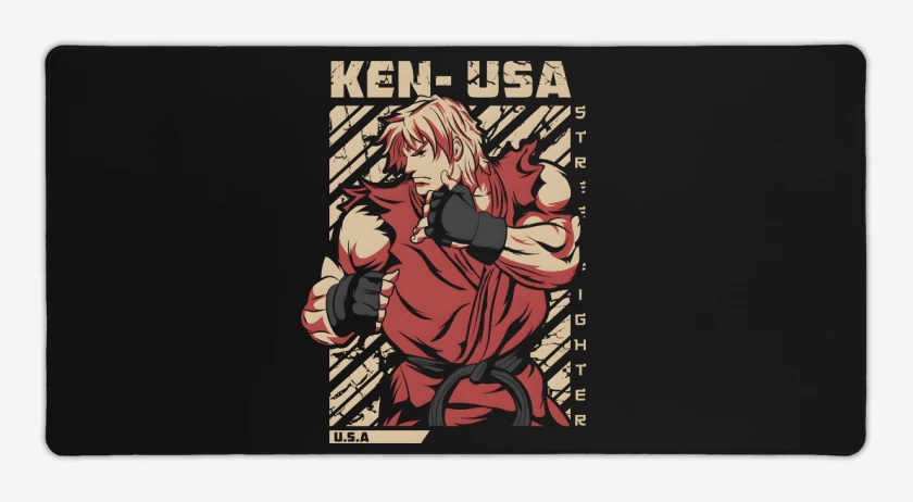 Mouse pad Gamer Negro de Ken