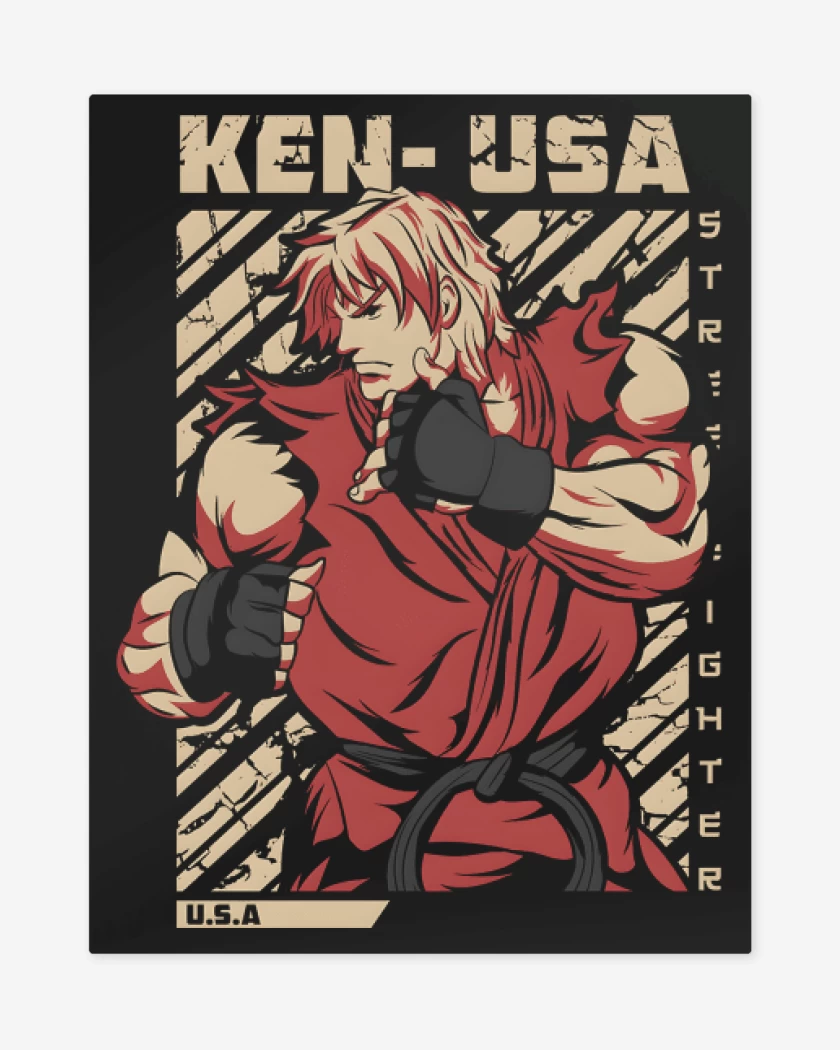 Print metalico Negro de Ken