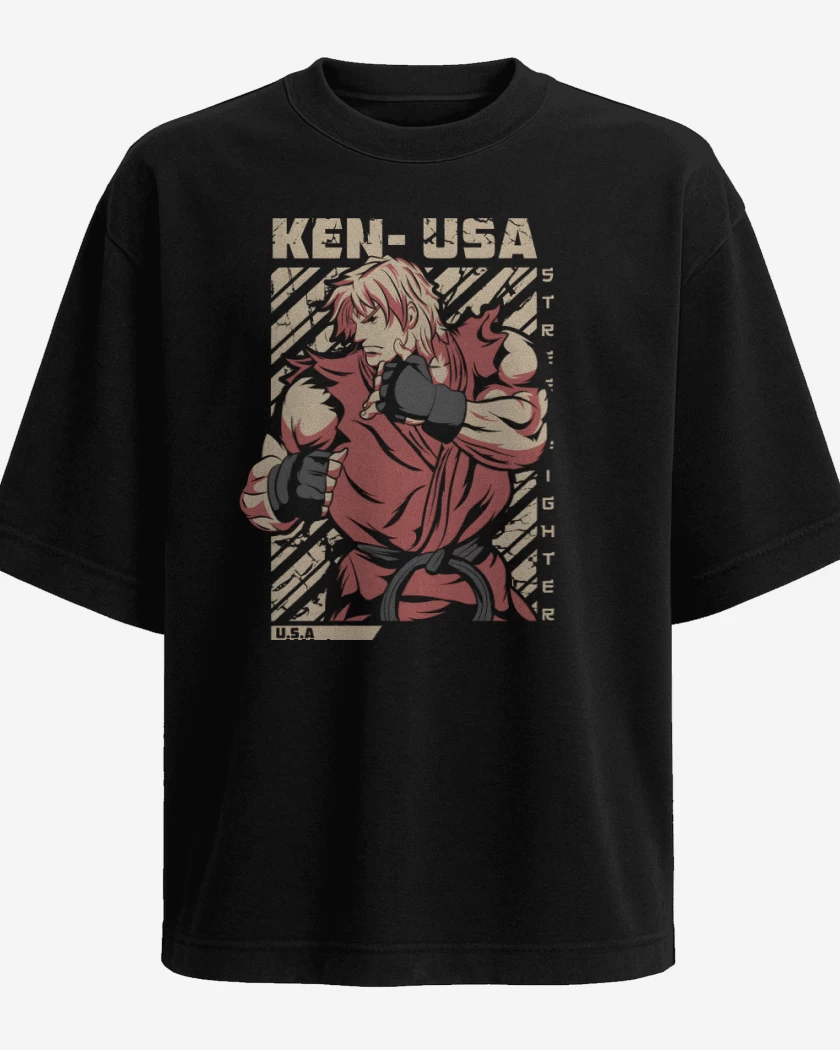 Polera Oversize Negro de Ken