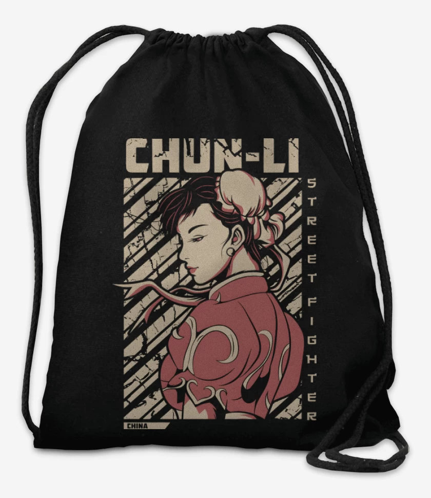 Mochila Negro de Chun Li