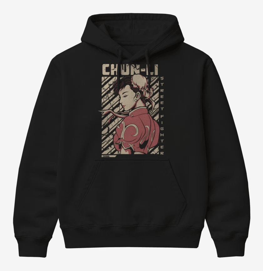Poleron Canguro básico Chun Li