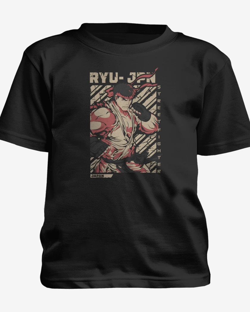 Polera de niño Negro de Ryu