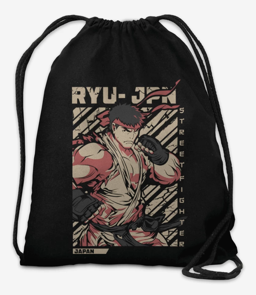 Mochila Negro de Ryu
