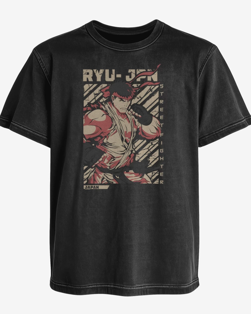 Polera desgastada Ryu