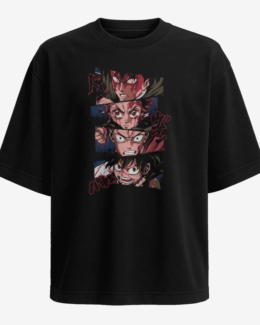 Polera Oversize Furia del Anime
